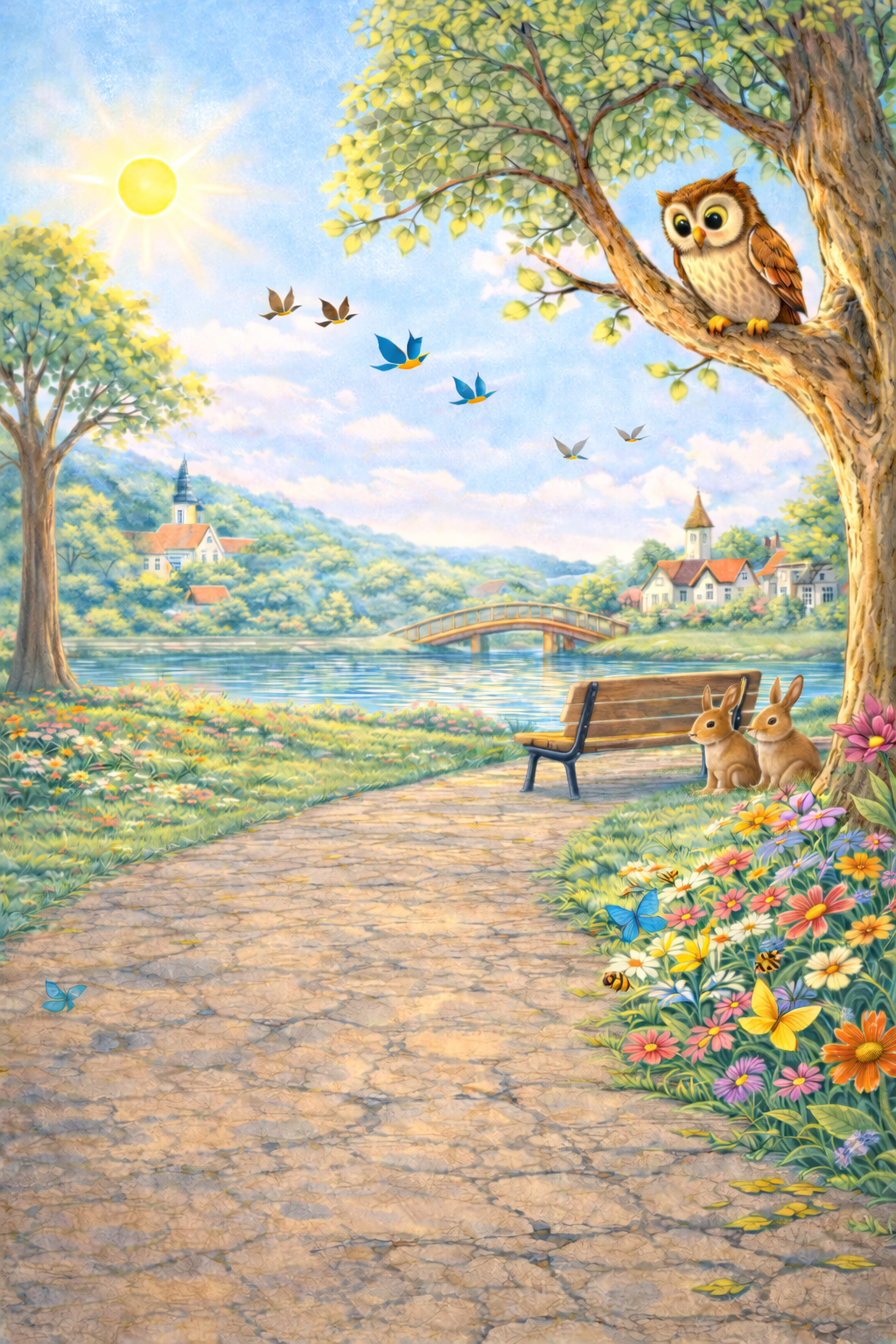 Little Planet Helpers recycling and caring for flowers