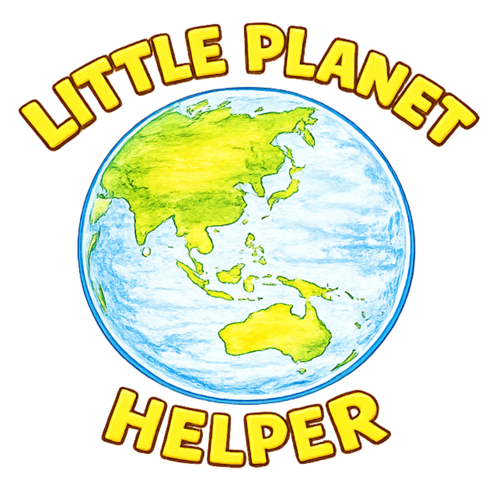 Little Planet Helper globe logo